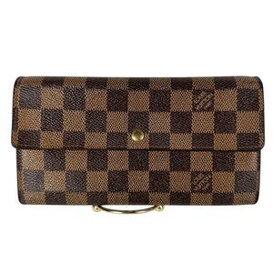 LOUIS VUITTON Damier Ebene Sarah Wallet